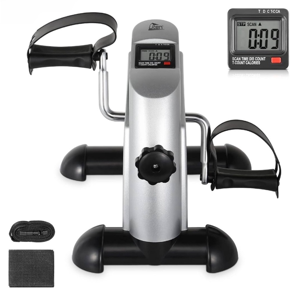 Uten Mini Exercise Bike with LCD Screen Displays
